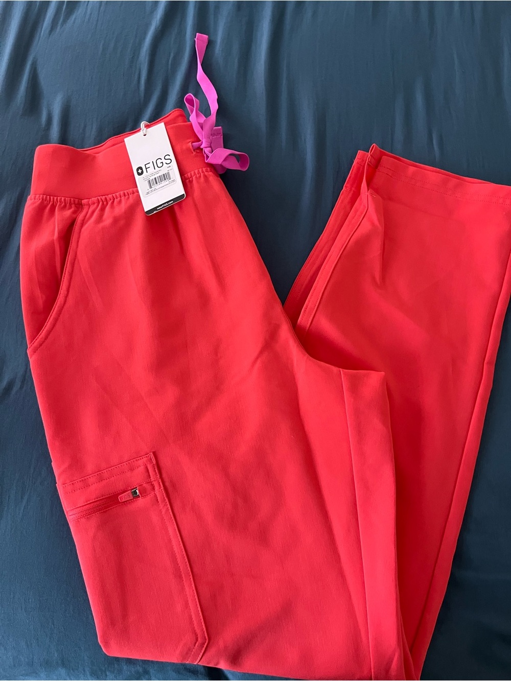 FIGS- Yola High waisted scrub pants in fireside color - Picture 8 of 8
